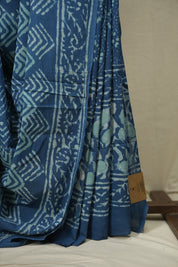 Blue HBP Cotton Saree - SRBCS3701