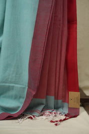 Aqua Bengal Cotton Saree - SRABCS188