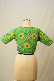 Green Cotton Blouse - SRGCB35