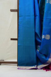 Blue Soft Silk Saree - SRBSS222