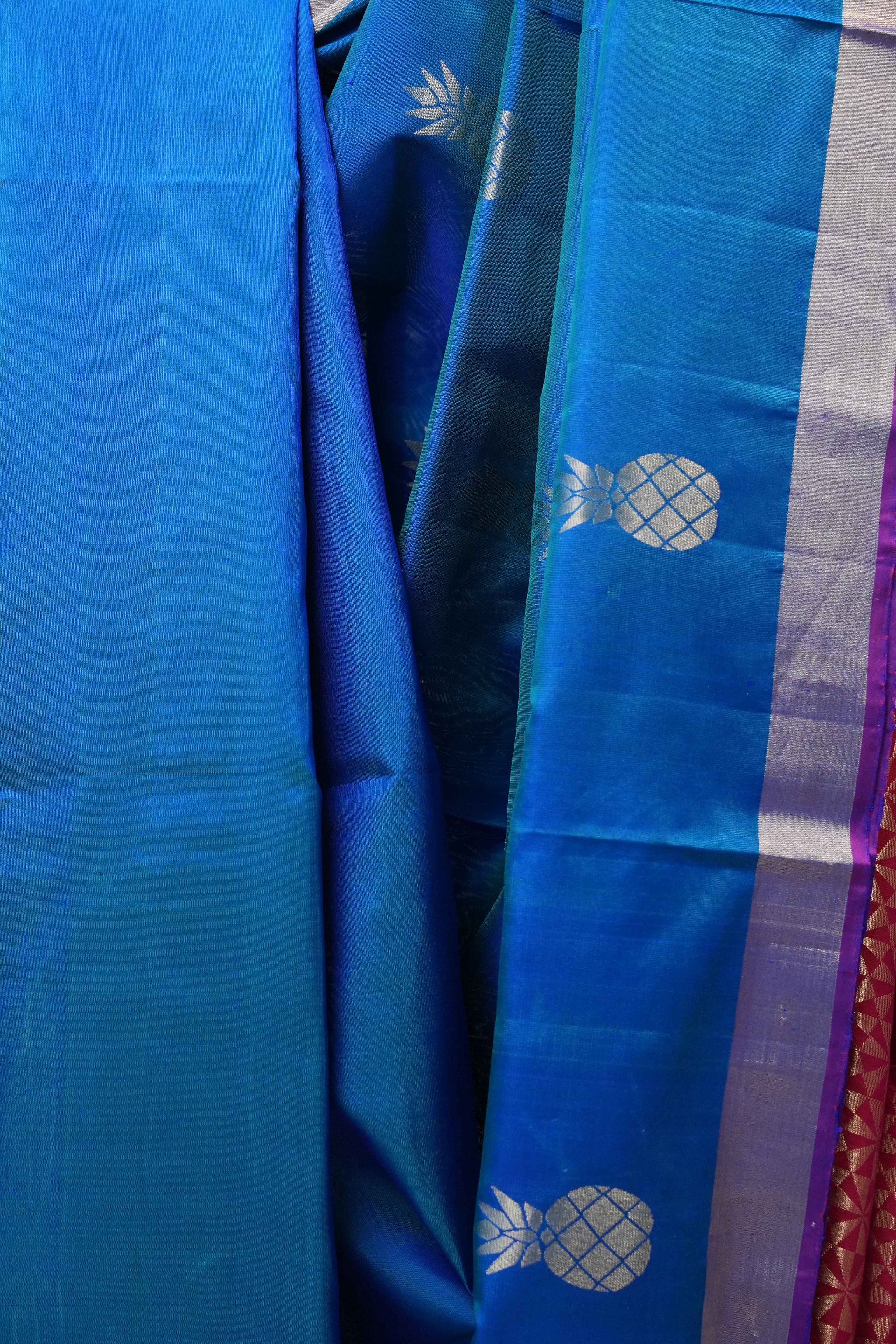Blue Soft Silk Saree - SRBSS222