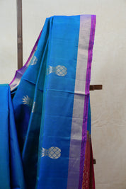 Blue Soft Silk Saree - SRBSS222