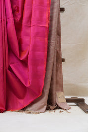 Pink Soft Silk Saree - SRPSSS254