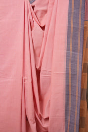 Baby Pink Cotton Ilkal Saree  - SRBPCIS679