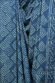 Blue HBP Cotton Saree - SRBCS3701