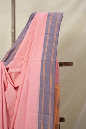 Baby Pink Cotton Ilkal Saree  - SRBPCIS679