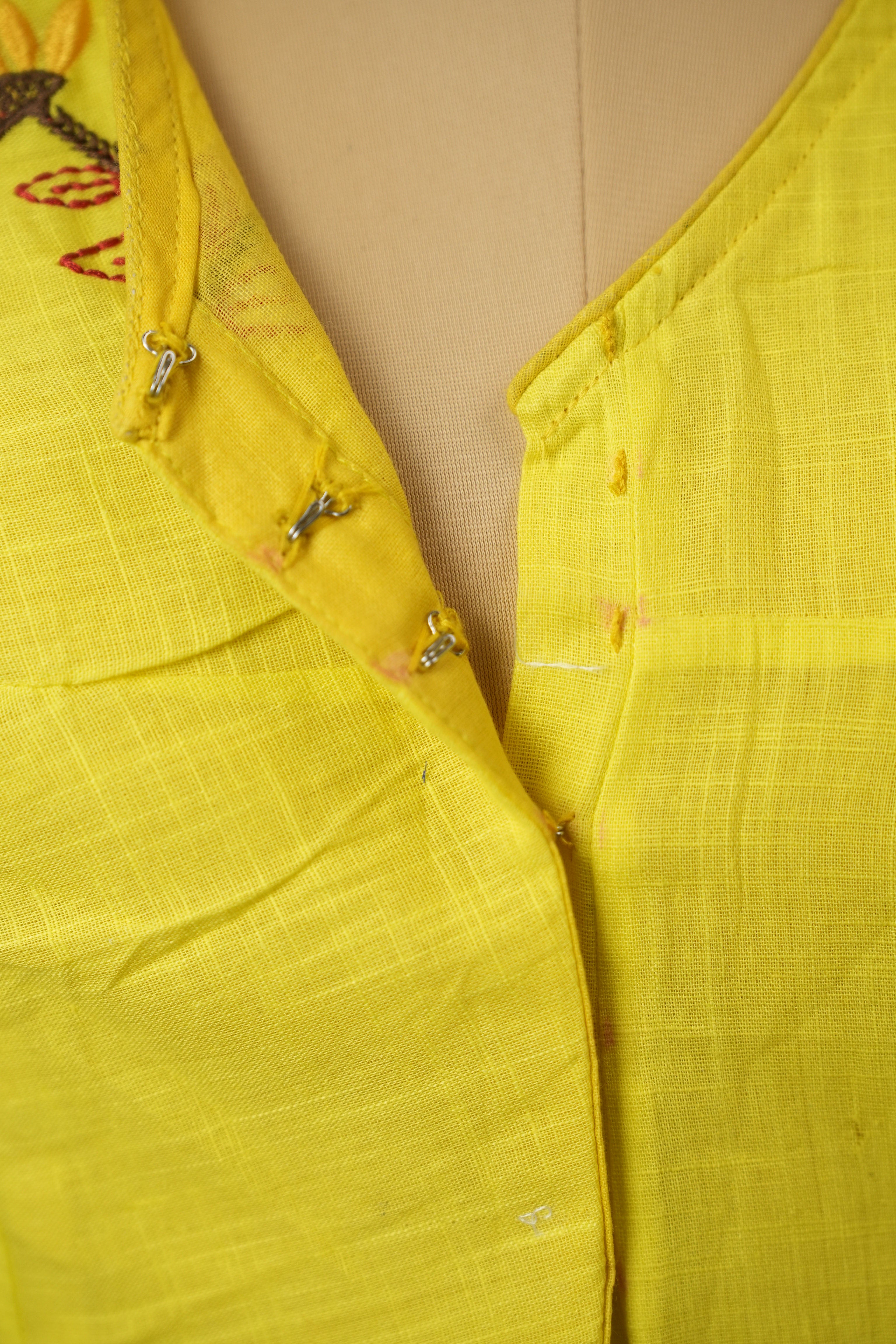 Yellow Cotton Blouse - SRYCB30