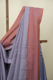 Lavender Cotton Ilkal Saree - SRLCIS1052