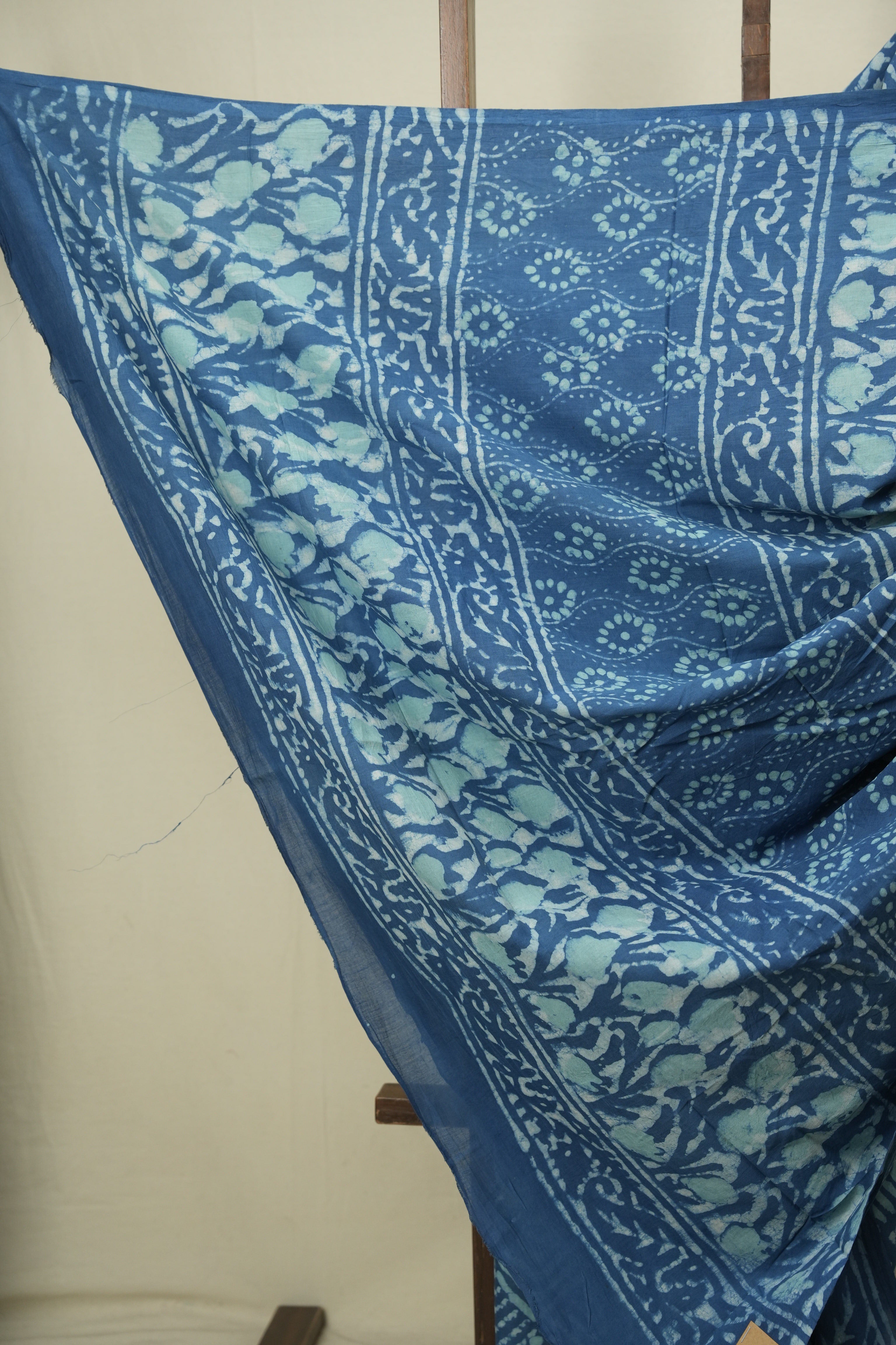 Blue HBP Cotton Saree - SRBCS3701