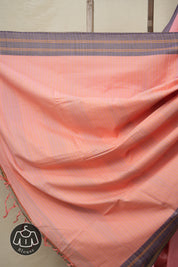 Baby Pink Cotton Ilkal Saree  - SRBPCIS679
