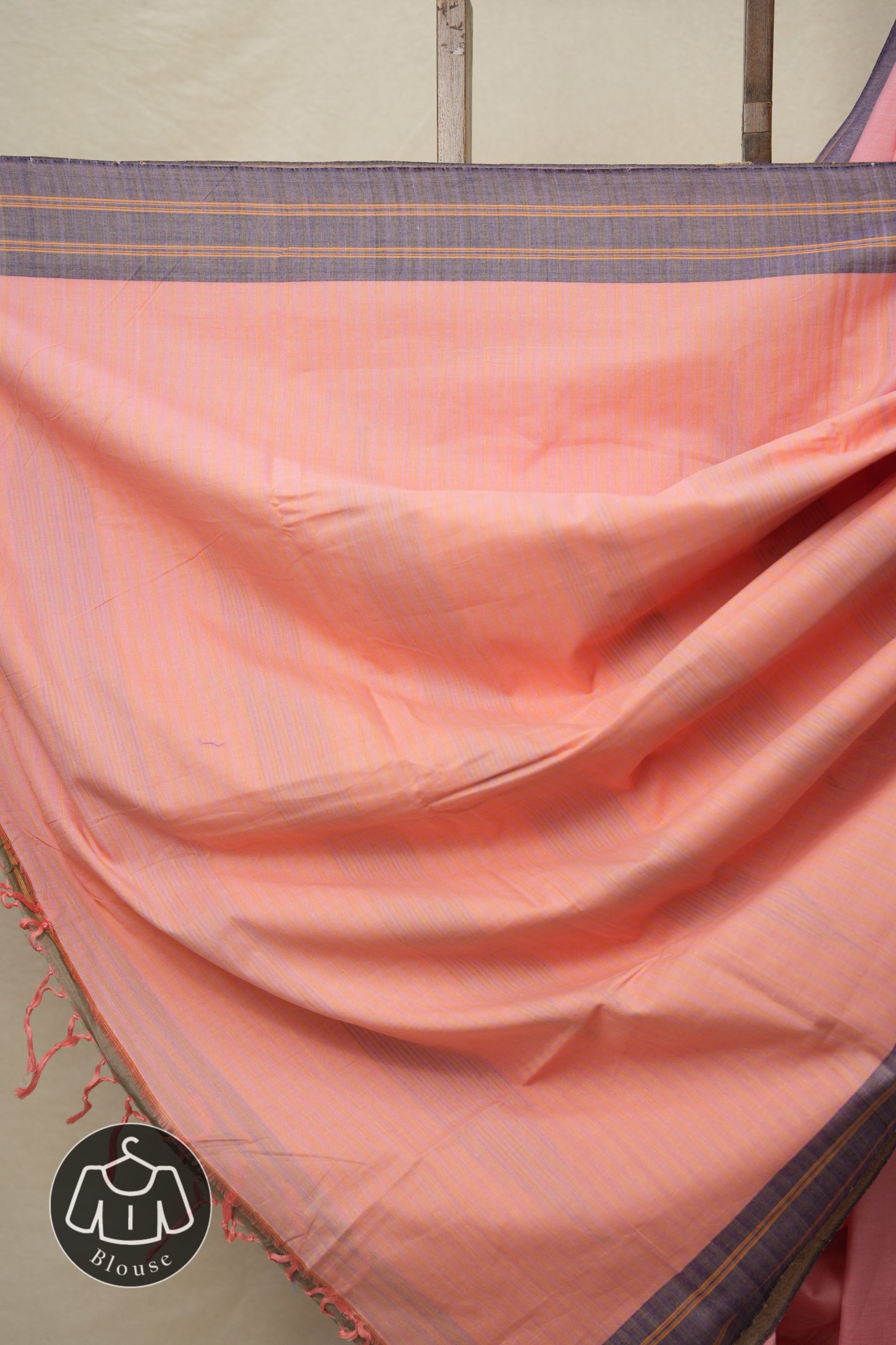 Baby Pink Cotton Ilkal Saree  - SRBPCIS679
