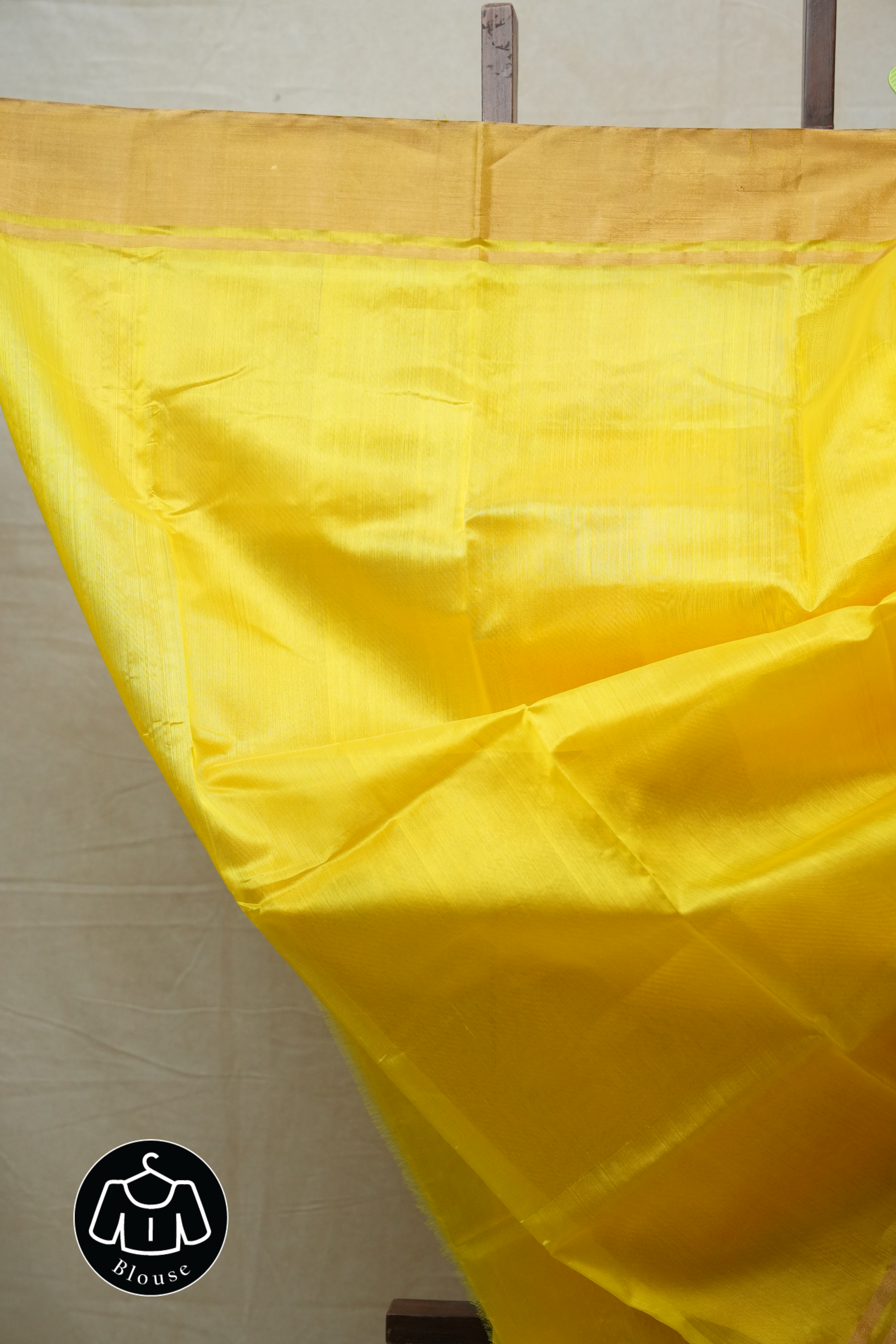Yellow Chanderi Silk Saree - SRYCSS338