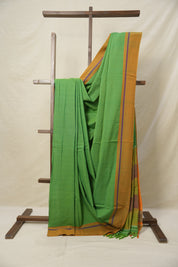 Green Cotton Ilkal Saree  - SRGCIS707