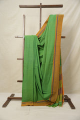 Green Cotton Ilkal Saree  - SRGCIS707