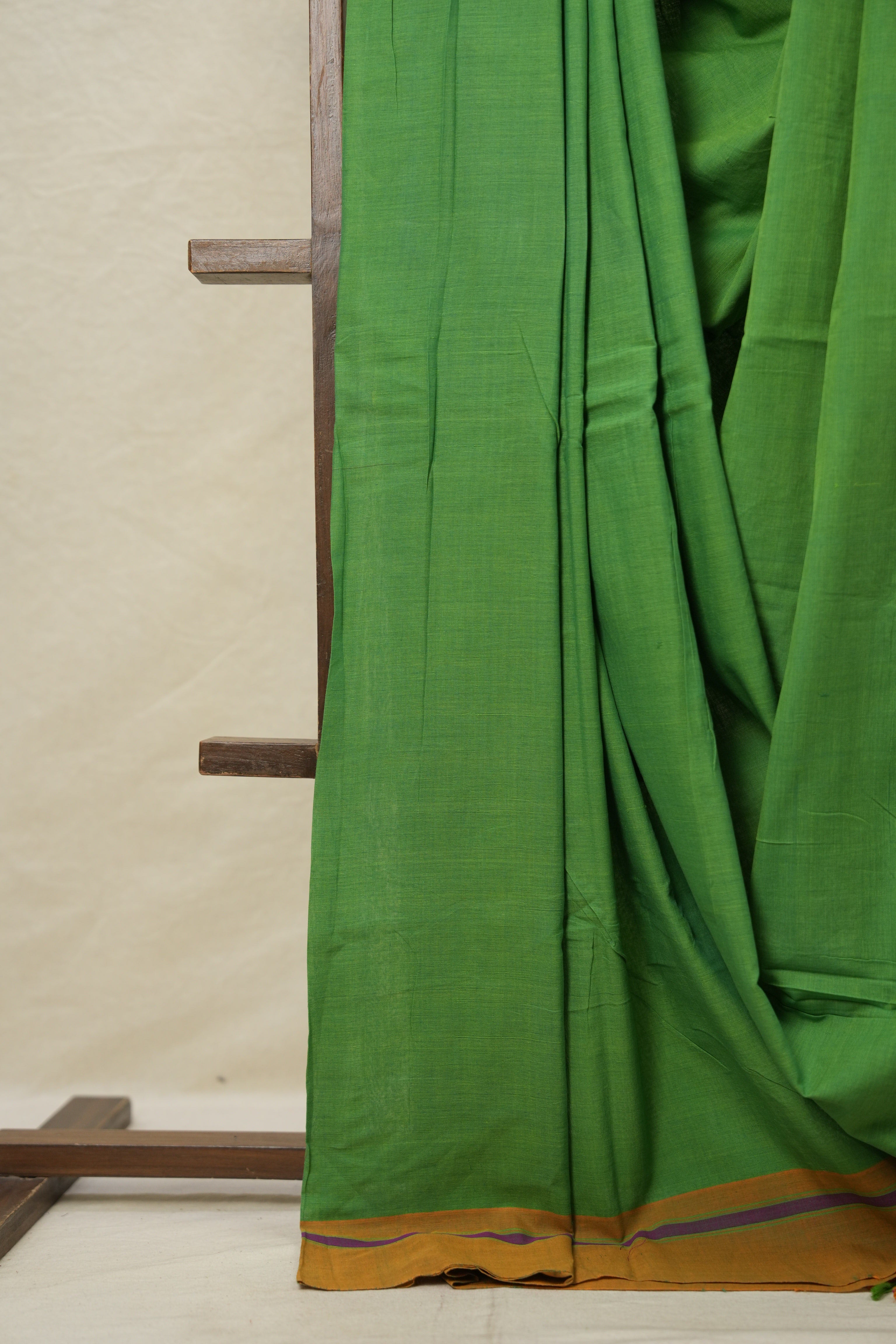Green Cotton Ilkal Saree  - SRGCIS707