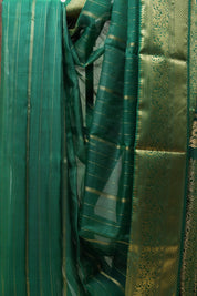 Green Chanderi Silk Saree - SRGCSS346