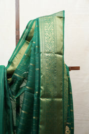 Green Chanderi Silk Saree - SRGCSS346