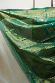Green Chanderi Silk Saree - SRGCSS346