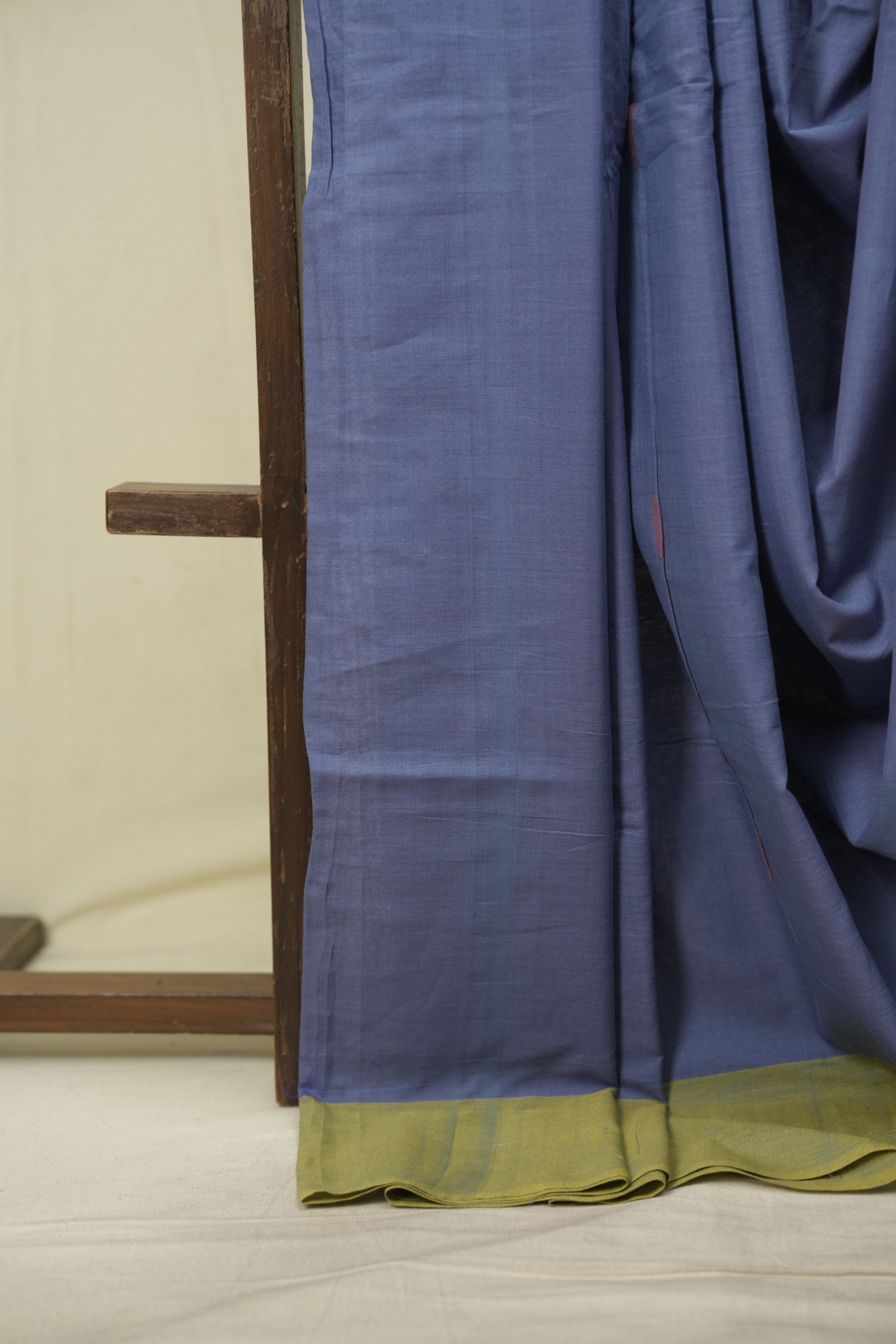Steel Blue Cotton Ilkal Saree - SRBCIS1065