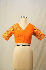 Orange Cotton Blouse - SROCB34