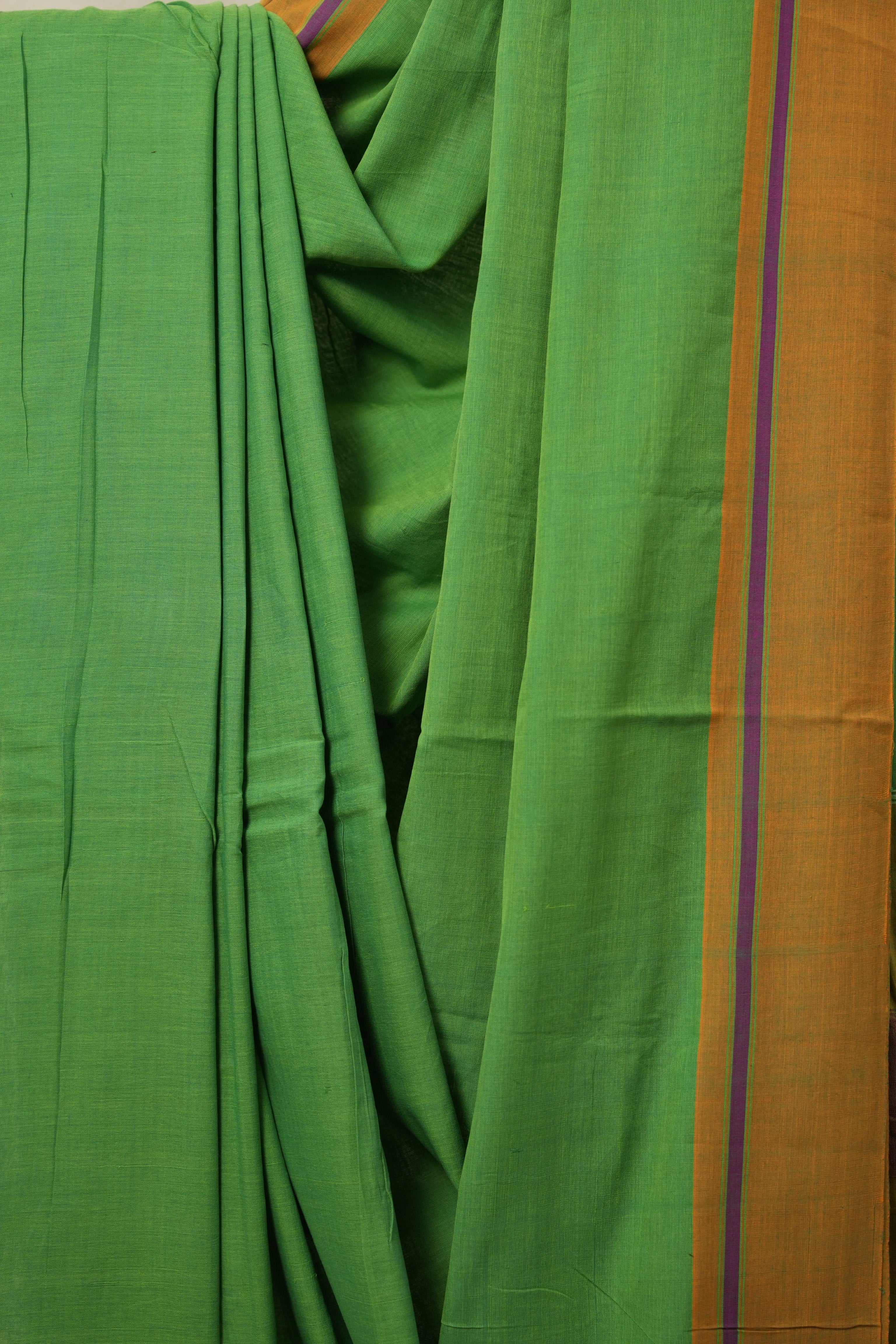 Green Cotton Ilkal Saree  - SRGCIS707