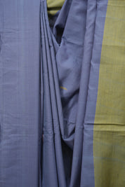 Steel Blue Cotton Ilkal Saree - SRBCIS1065