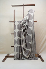 Grey HBP Modal Silk Saree - SRGMSS352