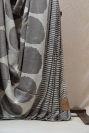 Grey HBP Modal Silk Saree - SRGMSS352