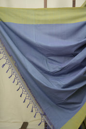 Steel Blue Cotton Ilkal Saree - SRBCIS1065