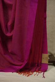 Dual Tone Purple Bengal Cotton Saree - SRDTPBCS184