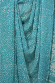 Sky Blue HBP Chiffon Saree - SRSBHCS47