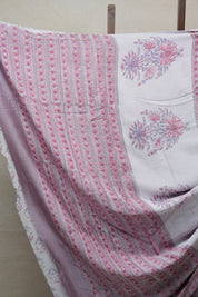 Dusty Pink HBP Modal Silk Saree - SRDPMSS325