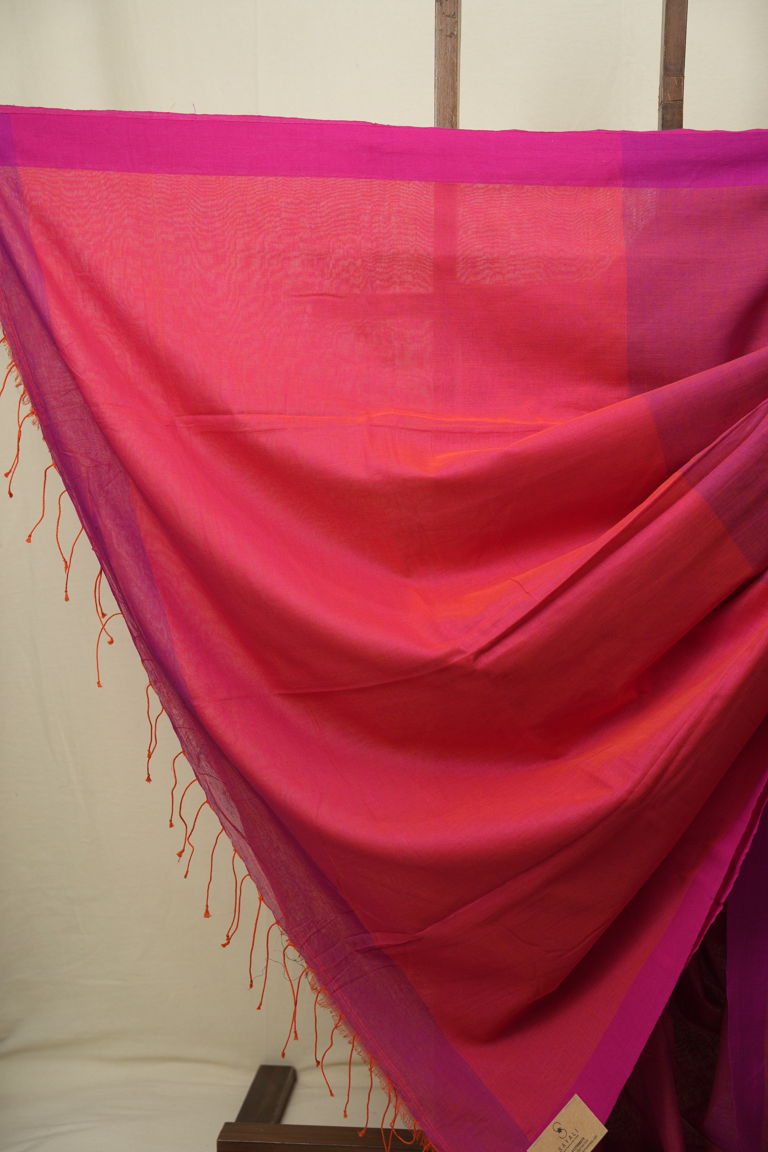 Dual Tone Purple Bengal Cotton Saree - SRDTPBCS184