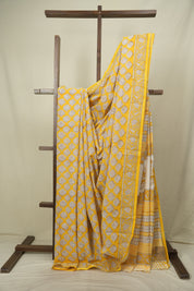 Orange HBP Cotton Saree - SROCS3704