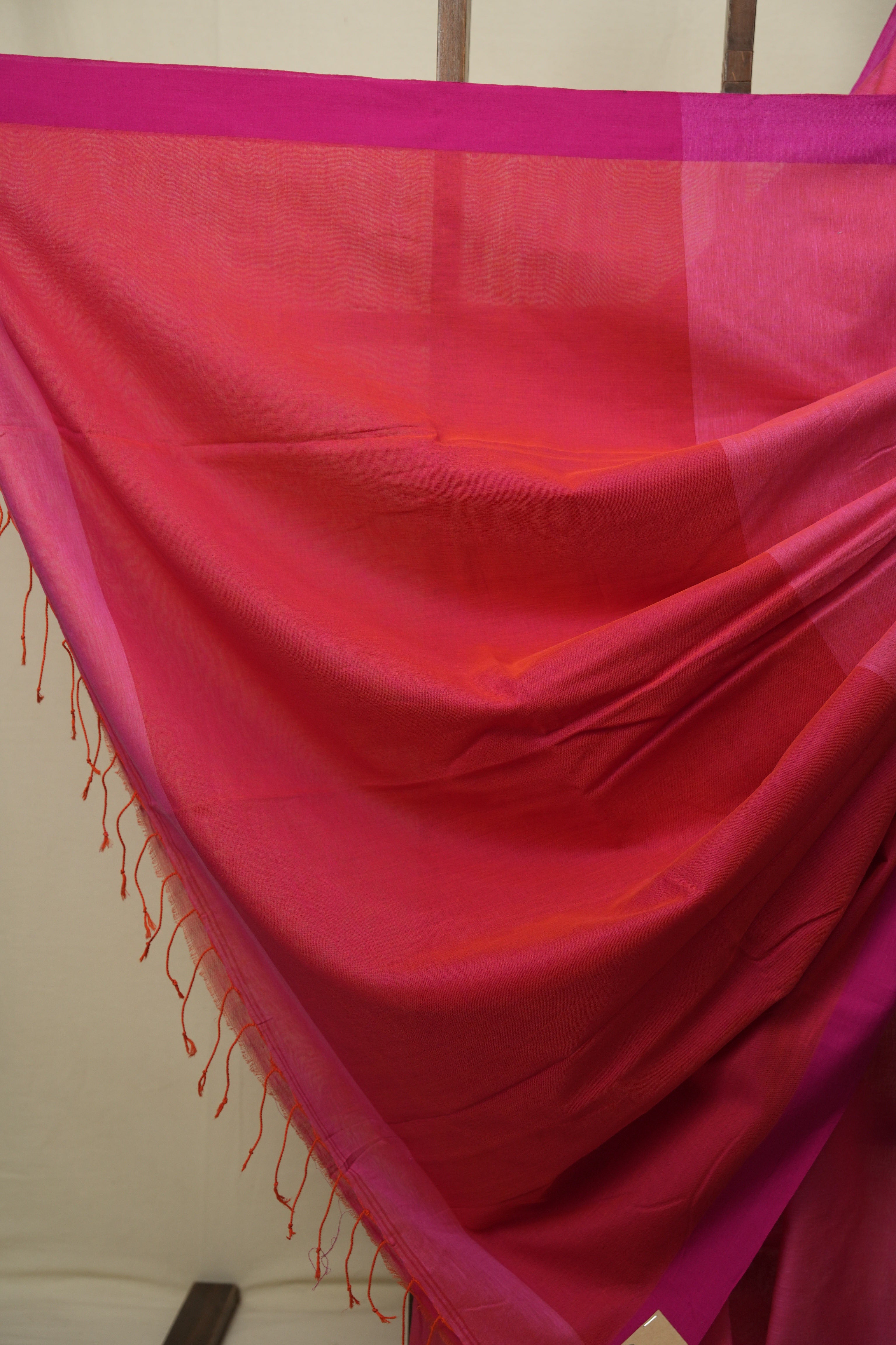 Pink Bengal Cotton Saree - SRPBCS185
