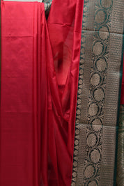 Red Banarasi Silk Saree - SRRBSS696