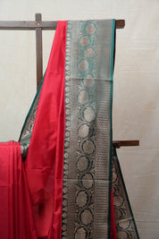 Red Banarasi Silk Saree - SRRBSS696