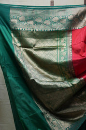 Red Banarasi Silk Saree - SRRBSS696