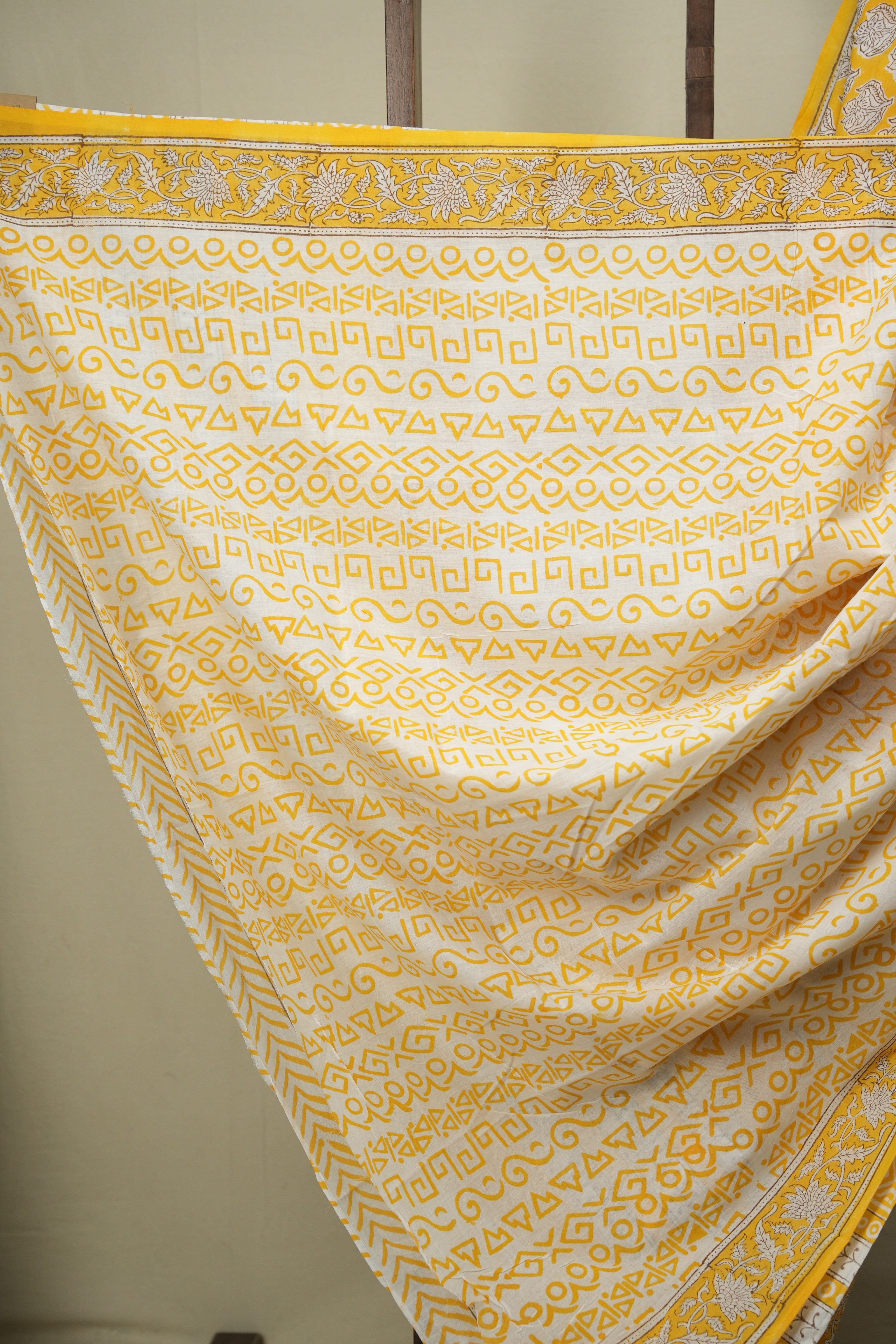 Orange HBP Cotton Saree - SROCS3704