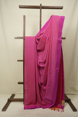 Dual Tone Pink Bengal Cotton Saree - SRDTPBCS195