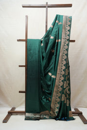 Green Banarasi Silk Saree - SRGBSS683