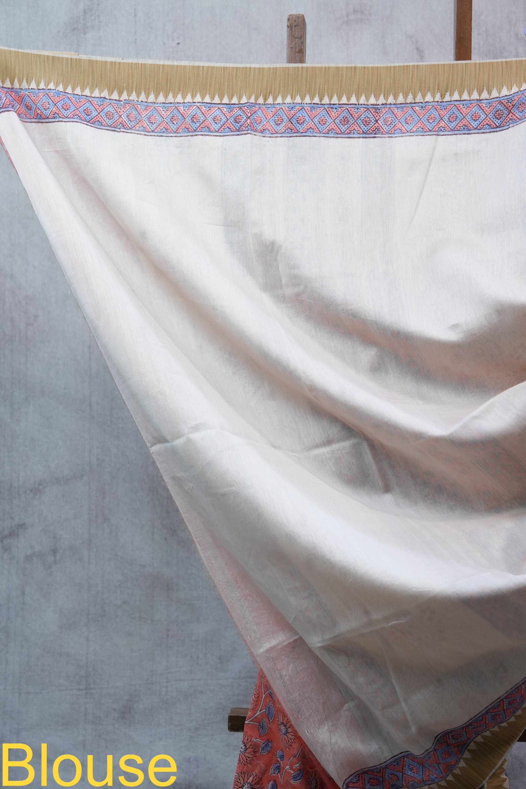 Peach HBP Cotton Silk Saree With Ghicha Border - SRPCSS1071