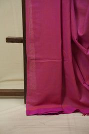 Dual Tone Pink Bengal Cotton Saree - SRDTPBCS195