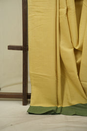 Lemon Yellow Cotton Ilkal Saree - SRLYCIS1060