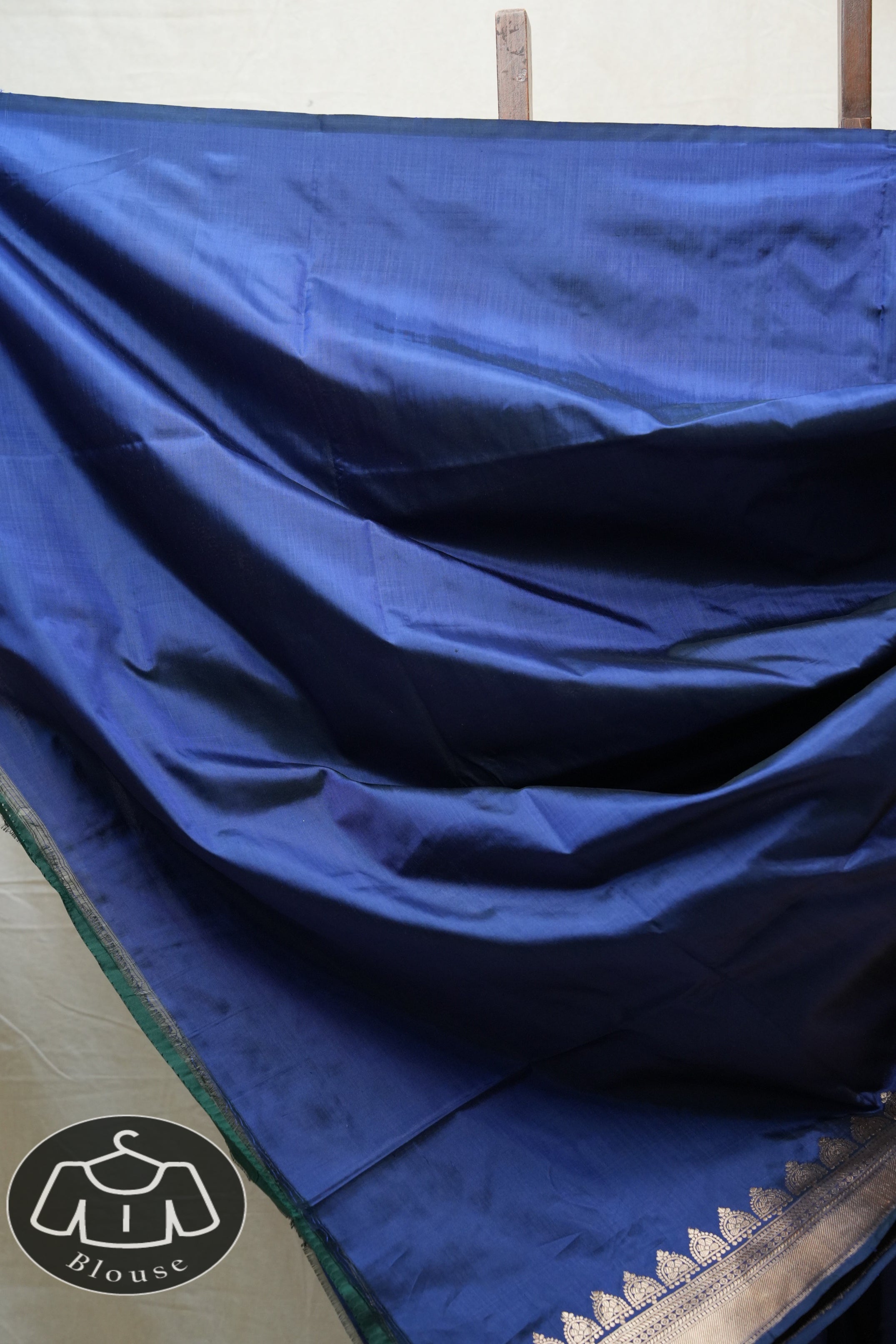 Navy Blue Banarasi Silk Saree - SRNBBSS687