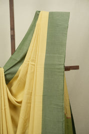 Lemon Yellow Cotton Ilkal Saree - SRLYCIS1060