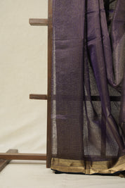 Purple Maheshwari Tissue Saree - SRPMTS654