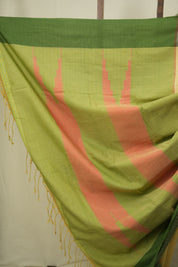 Lemon Yellow Cotton Ilkal Saree - SRLYCIS1060