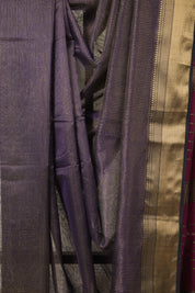 Purple Maheshwari Tissue Saree - SRPMTS654