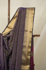 Purple Maheshwari Tissue Saree - SRPMTS654